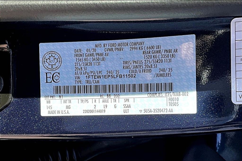 2020 Ford F-150 XLT