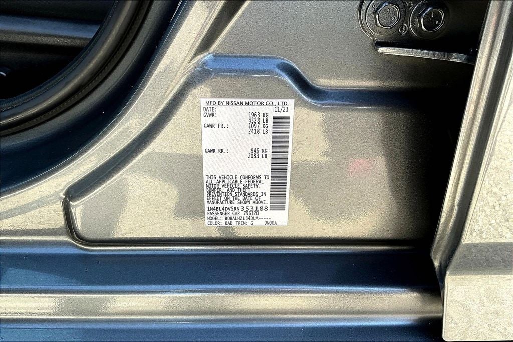 2024 Nissan Altima 2.5 SV