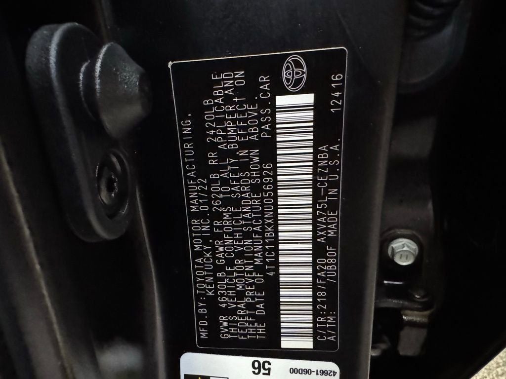 2022 Toyota Camry LE