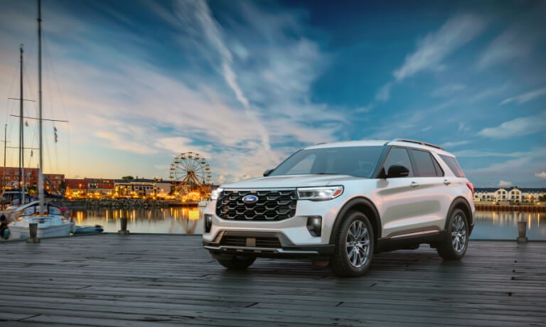 2025 Ford Explorer Exterior Parked On Dock