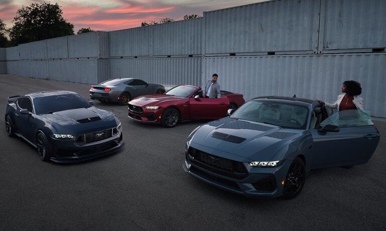 2025 Ford Mustang Exterior Lineup Parked In Group